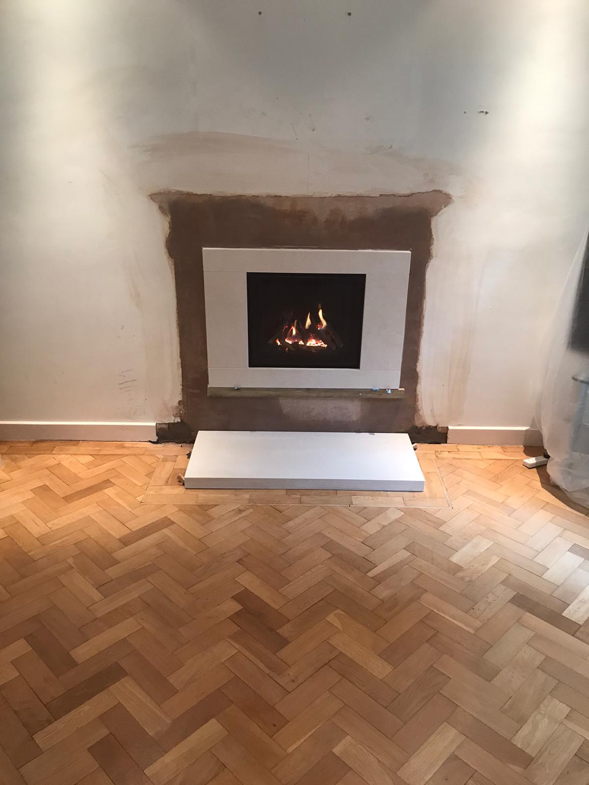 Glass Fronted Gas Fire Installation Northwood, Middlesex Rigbys