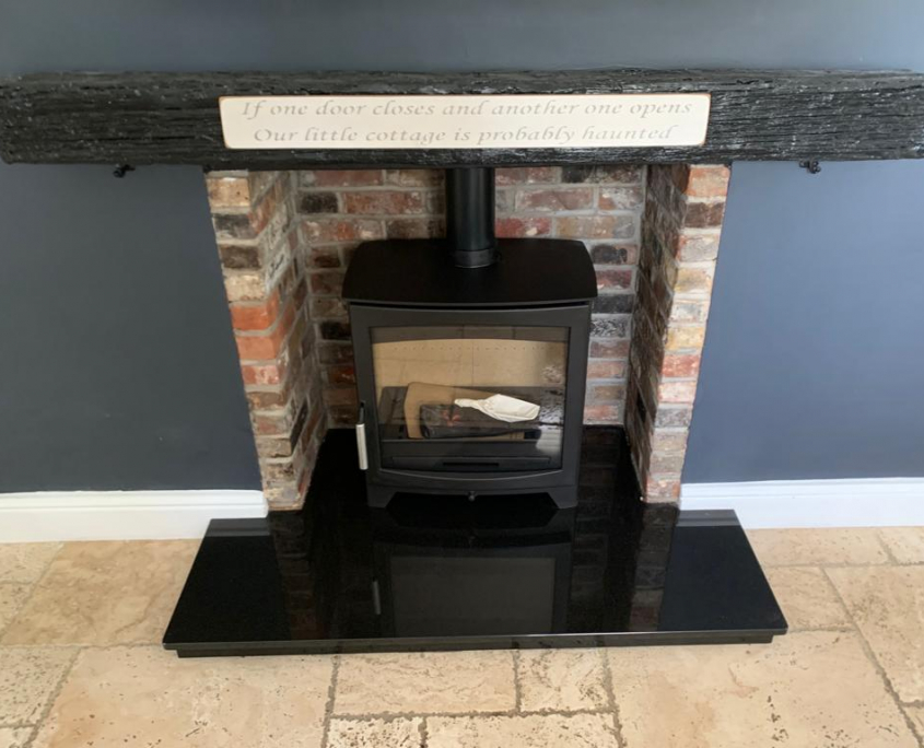 Contemporary Multifuel Stove Installation Uxbridge contemporary