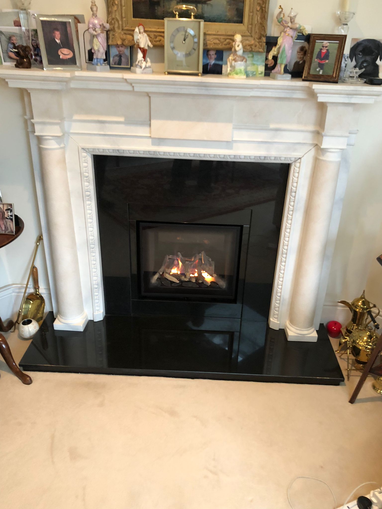 Contemporary Glass Fronted Gas Fire Installation Beaconsfield Gas