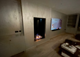 Contemporary Hole in the Wall Gas Fire