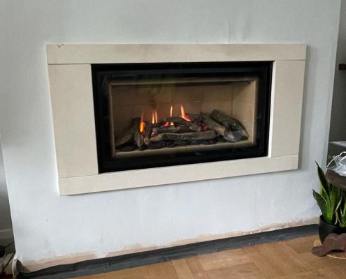 Contemporary Glass Fronted Gas Fire