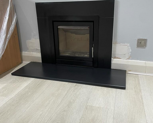 Contemporary Inset Stove Installation