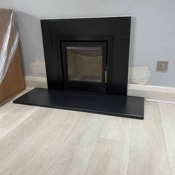 Contemporary Inset Stove Installation