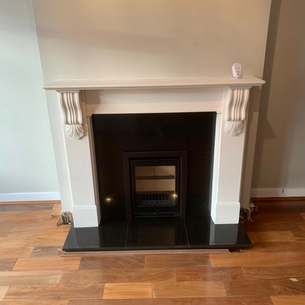 Contemporary Inset Stove Installation.