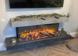 Electric Fireplace Suite Installation