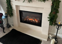 Contemporary Gas Fireplace.