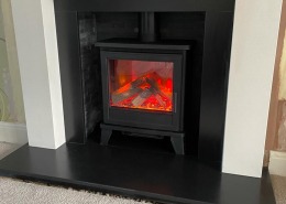 A professional Electric Fireplace Installation