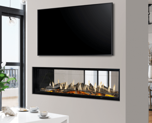 Double Sided Electric Fire