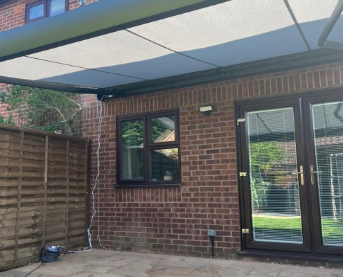 Electric Patio Awning Installation