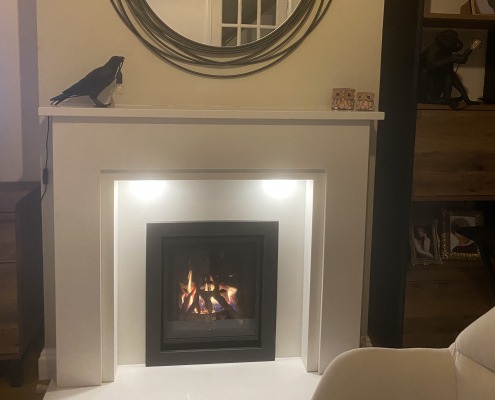 A Gas Fireplace Installation