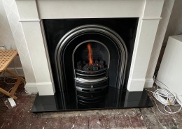 Traditional Open Fireplace Installation