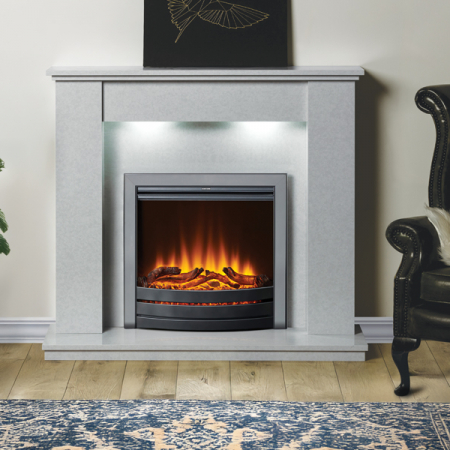 Capital Hamlin Micromarble Fireplace Suite