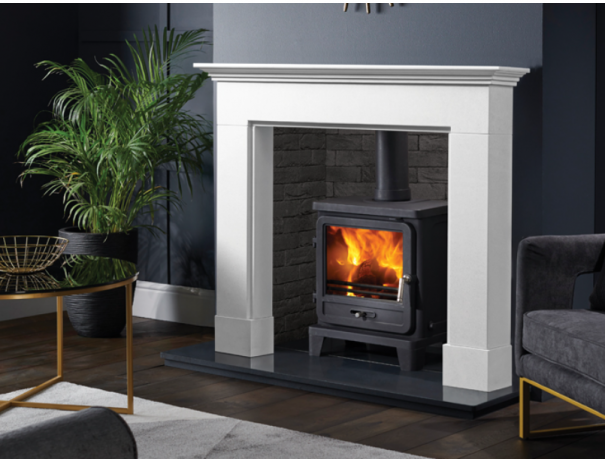 Augusta Fireplace Surround in Aegean Limestone
