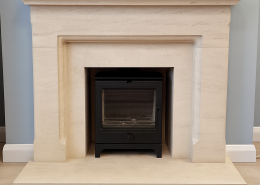 wood burning stove installation