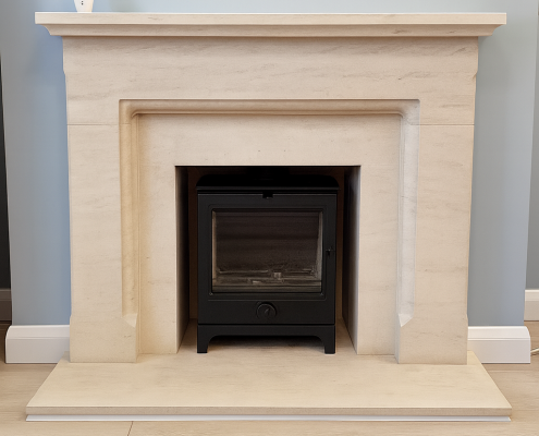 wood burning stove installation