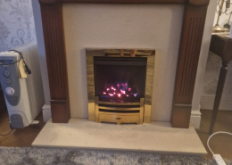 fireplace installation