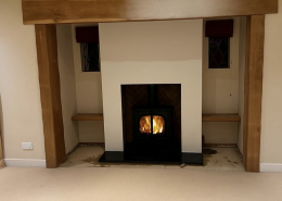 Wood-burning stove installation in Rickmansworth