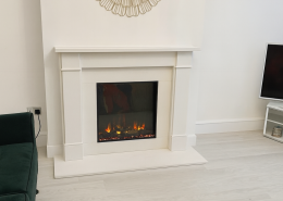 electric fireplace installation in pinner