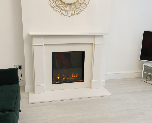 electric fireplace installation in pinner