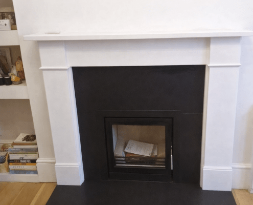inset wood burning stoves install