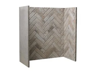 Frosted Icy Grey Herringbone