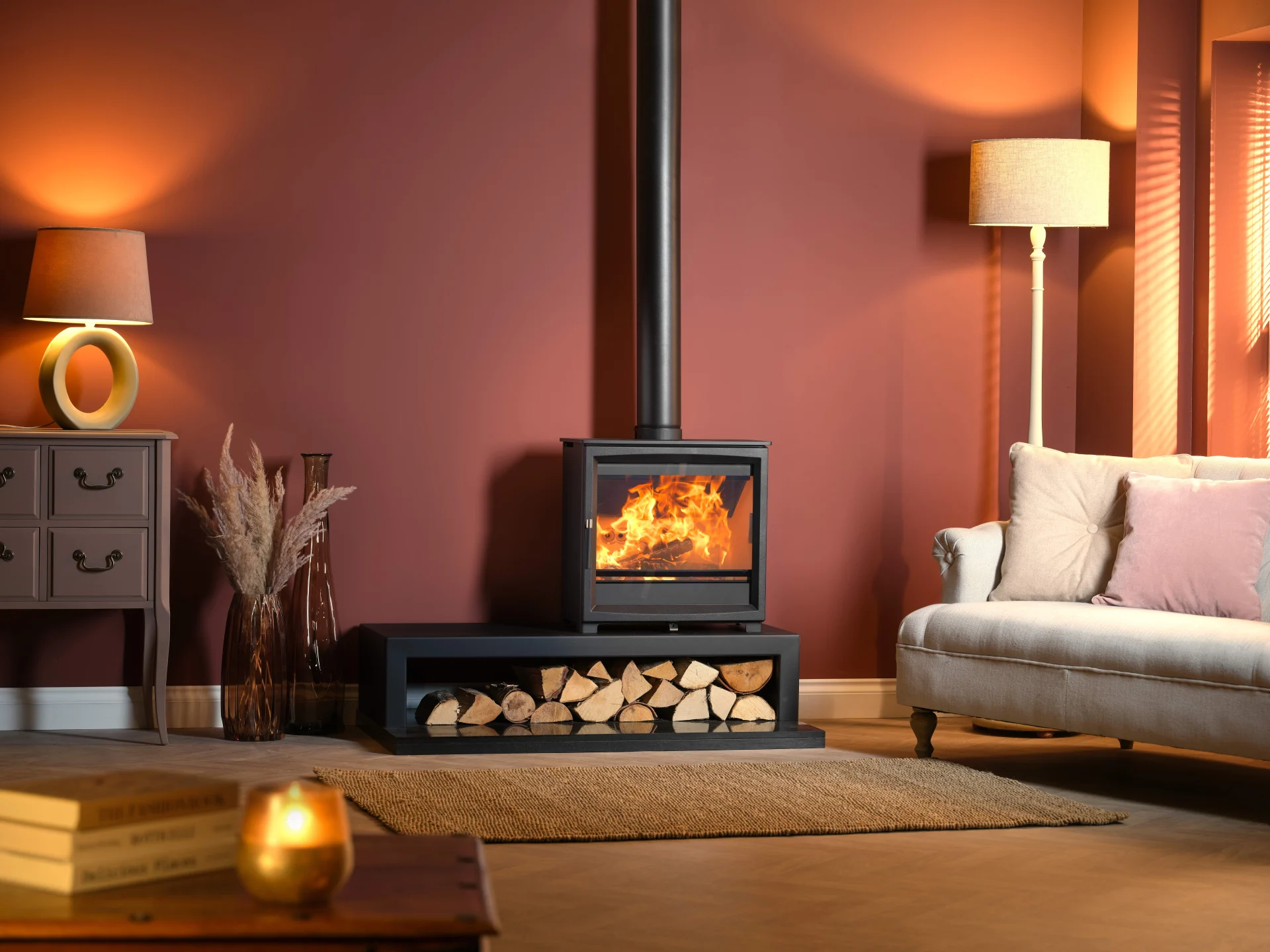 Fireline Woodtec 5XW Extra Wide Wood Burning Stove