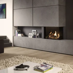 DRU Lugo 70/2 Eco Wave Two-Sided Gas Fire