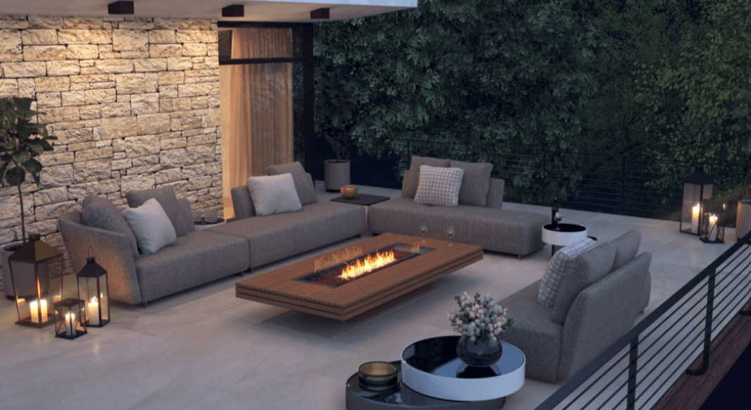 Ecosmart Gin 90 Low Fire Pit Table
