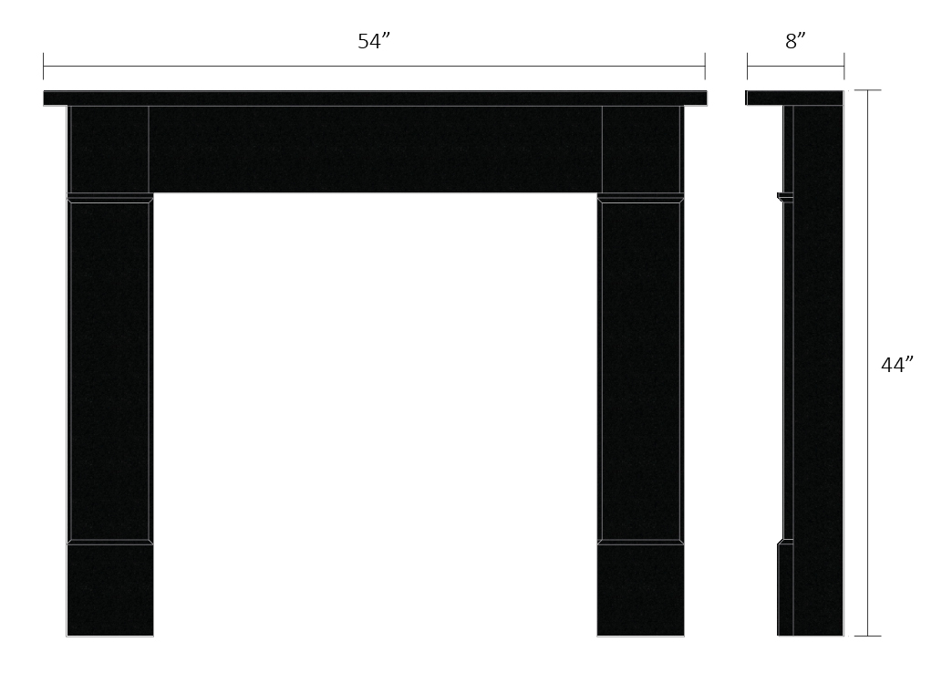 Flat Victorian Black Granite Polished - Image 2