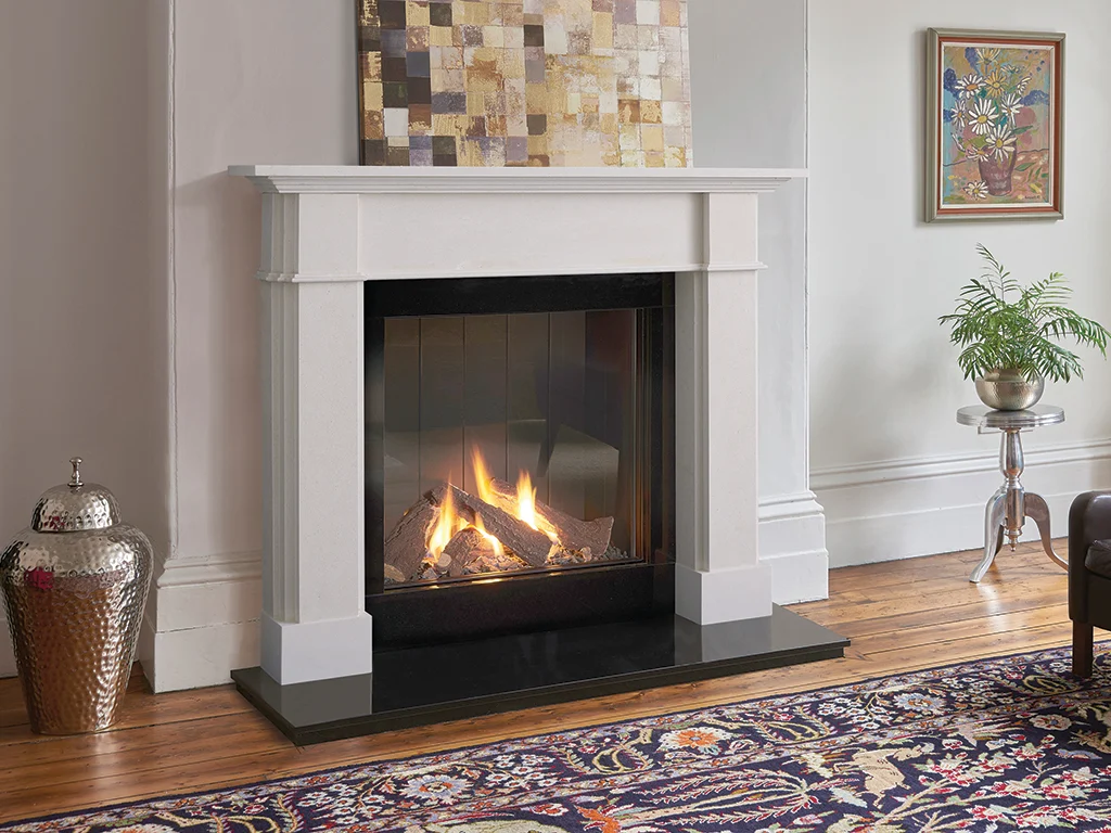 Capital Roseland 59" Limestone Fireplace Surround